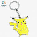 Custom Wholesale Supply Yellow Paint Promotion Metal Pikachu Keychain